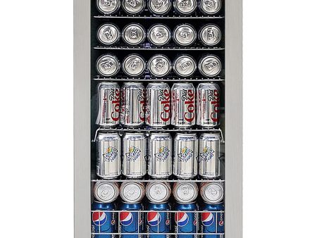 Whynter BR-128WS Beverage Refrigerator With Lock, 120-Can Capacity, Stainless Steel Online Hot Sale