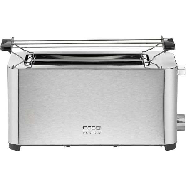 Caso Classico T4 Four-Slice Toaster with Wide Slot and 6 Browning Levels, Stainless on Sale