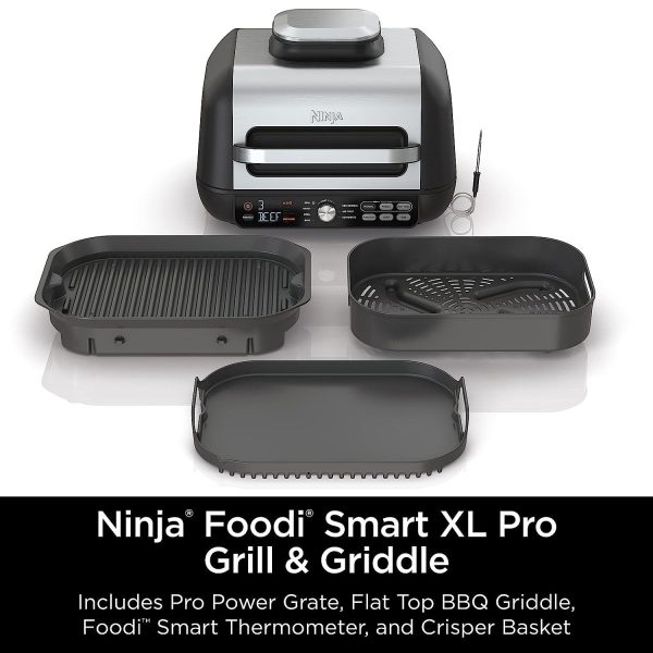 Ninja IG651 Foodi Smart XL Pro 7-in-1 Indoor Air Fryer Grill Combo Factory Refurbished For Discount