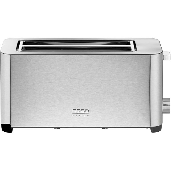 Caso Classico T4 Four-Slice Toaster with Wide Slot and 6 Browning Levels, Stainless on Sale