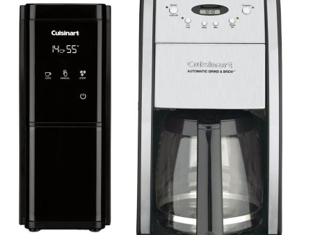 Cuisinart Brew Central 12-Cup Programmable Coffeemaker + Touchscreen Burr Grinder (Black) Sale