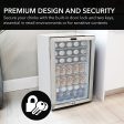 Whynter BR-128WS Beverage Refrigerator With Lock, 120-Can Capacity, Stainless Steel Online Hot Sale