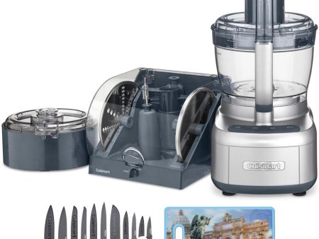 Cuisinart Elemental 13-Cup Food Processor w  12pc Cutlery Set + 3D Cutting Board Discount