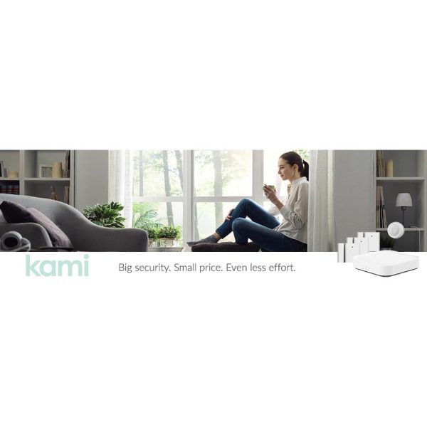 Kami Smart Security Starter Kit with Base Station, Window Door Entry Sensors For Discount