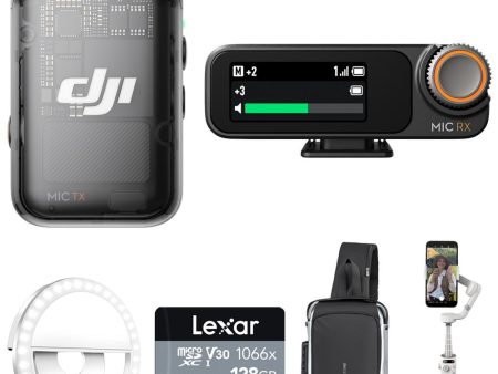 DJI Mic 2 (1 TX + 1 RX) All in One Wireless Microphone w  DJI Osmo Mobile 6 Bundle Fashion