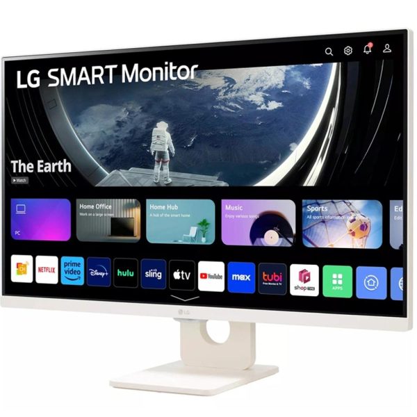 LG 27SR50F-W 27  FHD IPS Smart Monitor with webOS w  3 Year Warranty Bundle For Discount