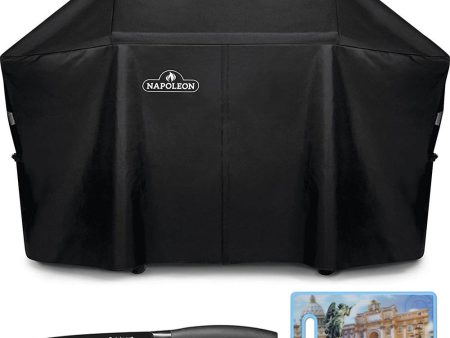 Napoleon PRO 665 Outdoor Grill Cover Black with Cutting Board and 6  Knife Hot on Sale