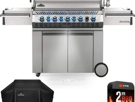 Napoleon Prestige PRO 665 RSIB Propane Outdoor Grill + Cover and 2 Year Warranty Supply