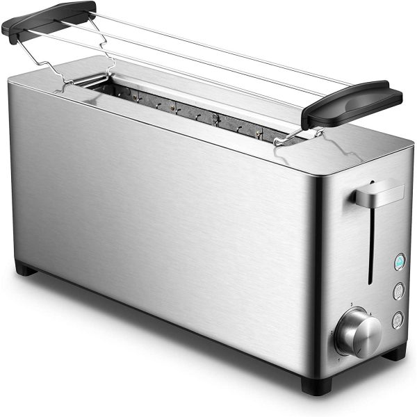 Caso Classico T4 Four-Slice Toaster with Wide Slot and 6 Browning Levels, Stainless on Sale