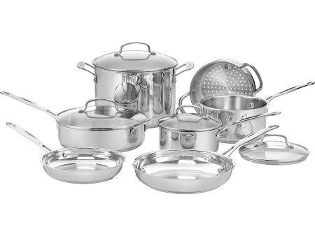 Cuisinart 77-11G Chef s Classic Stainless 11-Piece Cookware Set Cheap