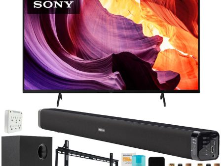 Sony KD65X80K 65  X80K 4K UHD LED Smart TV 2022 with Deco Gear Home Theater Bundle Hot on Sale