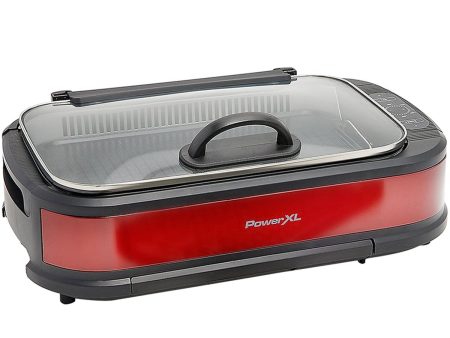 PowerXL Smokeless Indoor Grill, Red (K54319 172000) Cheap