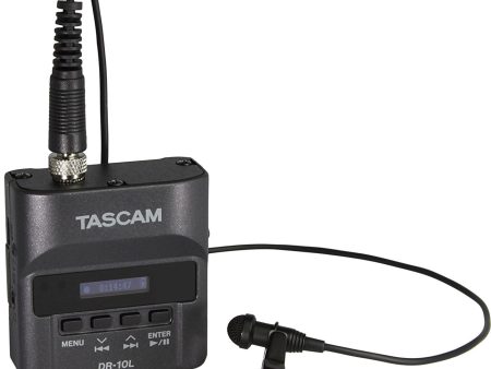 Tascam DR-10L Portable Digital Studio Recorder with Lavaliere Microphone For Sale