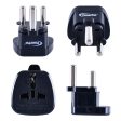 2xpcs 15amp Multi Travel Adapter (PT10BK) South Africa- Black Online now