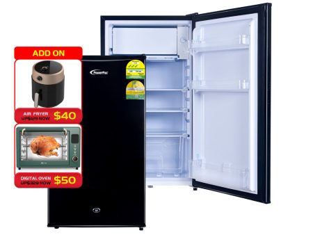 Bar Fridge 105L with Lock (PPF105 Black) For Discount