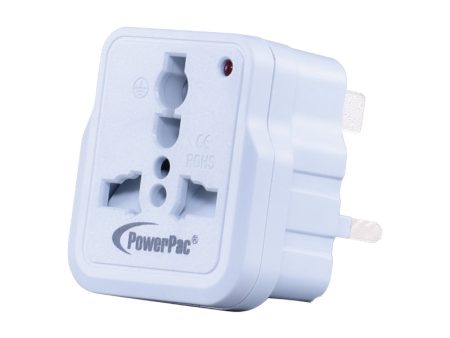 2 Pieces x Multi Travel Adapter (PT13) UK, Hong Kong Malaysia - White Discount