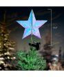 13.25  Pre-Lit Multicolor RGB Holographic Star Treetop Online Hot Sale