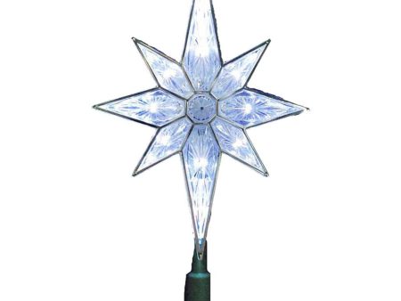 10-Light Clear LED Star Treetop, 10.5  Hot on Sale