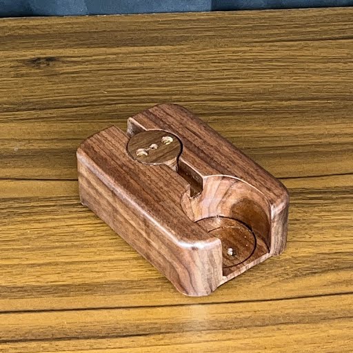 The Club Wireless Docking Station in Black Walnut by The Club For Sale