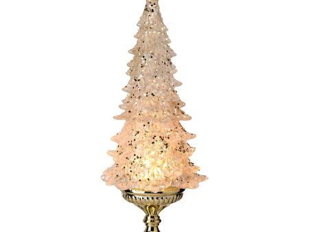 20  LED Acrylic Tree On Pedestal - Gold For Discount