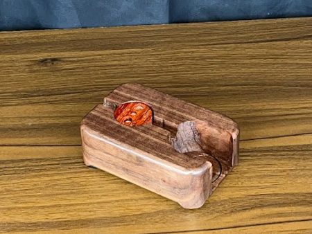 The Club Wireless Docking Station in Black Walnut w Padauk Accents by The Club Supply