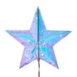 13.25  Pre-Lit Multicolor RGB Holographic Star Treetop Online Hot Sale