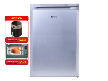 90L Chest, Upright, Freestanding Freezer (PPFZ99) Silver For Cheap