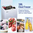 100L Chest Freezer CFC Free, Chiller & Freezer (PPFZ100) Black Fashion