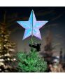 13.25  Pre-Lit Multicolor RGB Holographic Star Treetop Online Hot Sale