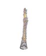 12  55-Light Warm White LED Silver Tinsel Star Treetop For Cheap