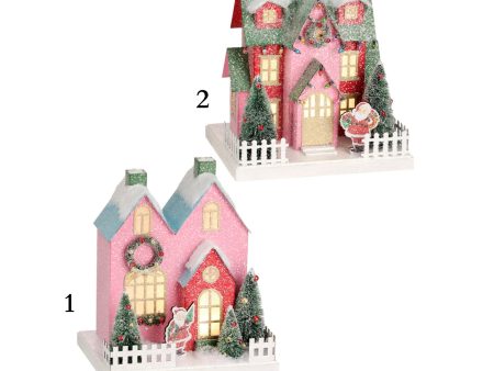 10  LED Cardboard Village House (2 styles - sold individually) on Sale