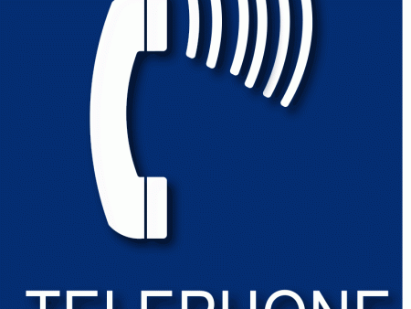 Volume Control Telephone Symbol Sign - Raised Letters and Braille on Sale