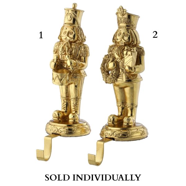 10.5  Resin Nutcracker Stocking Holder (2 Styles - Sold individually) Hot on Sale