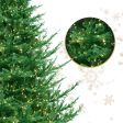 7.5 ft Alaskan Fir Christmas Tree with 1600 3mm Dual Color, Twinkle lights - 9 Function, 65D Cheap