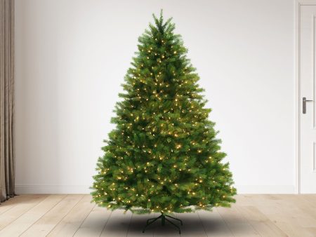 7.5 ft Montauk Supreme Christmas Tree with 1200 M4 Warm White, 63D For Sale