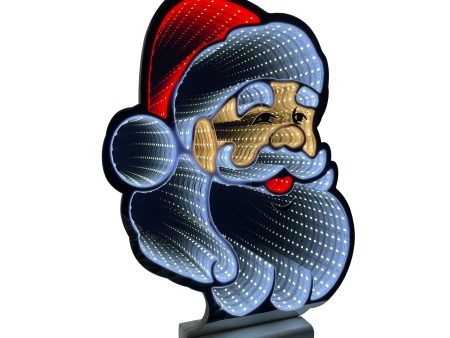 Infinity Christmas Santa Face With Wooden Base (24 ) Online now