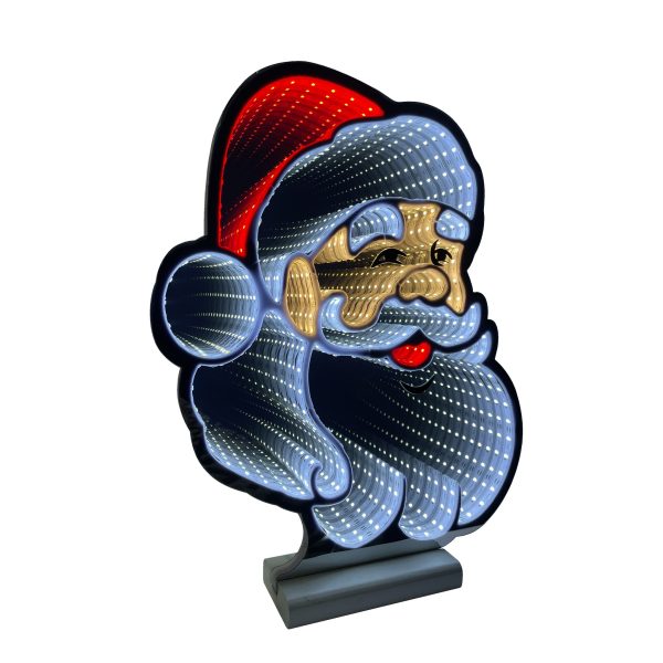 Infinity Christmas Santa Face With Wooden Base (24 ) Online now