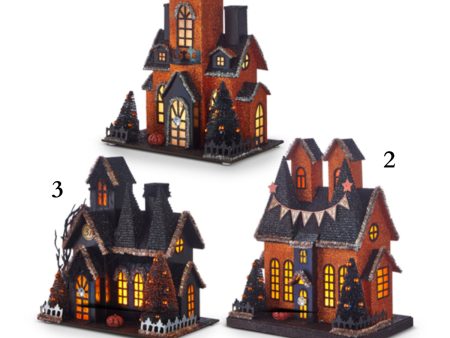 12.25  Lighted Haunted House (3 Styles - Sold individually) Online now