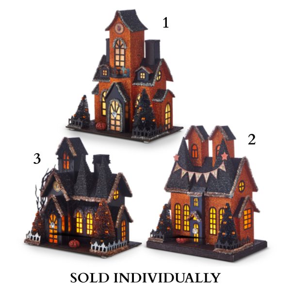 12.25  Lighted Haunted House (3 Styles - Sold individually) Online now