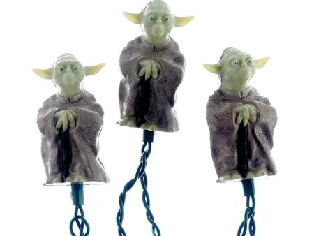 11.5  UL 10-Light Star Wars™ Yoda Light Set Online now