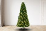 7.5 ft Slim Montauk Fir Christmas Tree with 750 3mm Dual Color, Twinkle lights - 9 Function, 48D For Discount