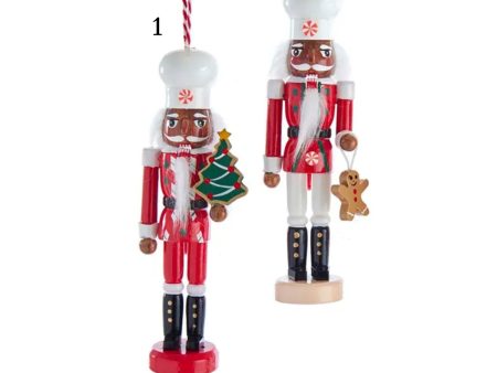 6  Wooden Black Chef Nutcracker Ornament (2 Styles – Sold individually) For Discount