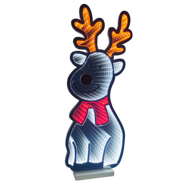 Infinity Standing Reindeer With Wooden Base (16 ) Online Sale