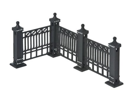 Christmas Village Accessories - City Fence (Set of 7) Online Hot Sale