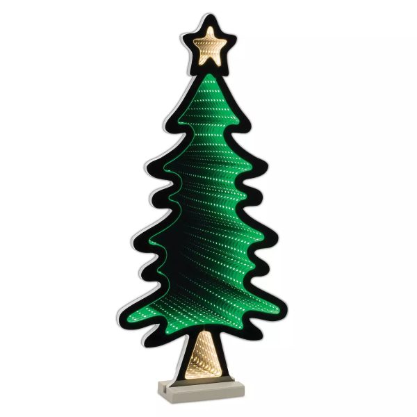 Tree w Star Infinity Light 25 H Acrylic w UL Plug Hot on Sale