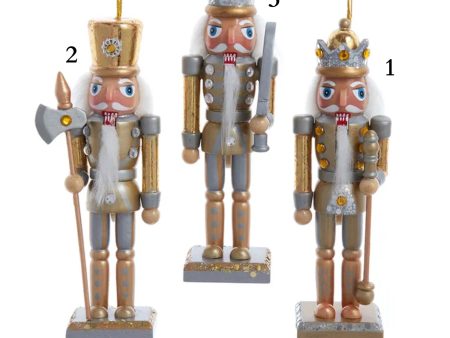 Gold & Silver Nutcracker Ornaments (3 Styles – Sold individually) Supply