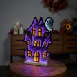 Haunted House w Ghost Infinity Light 16 H Acrylic w UL Plug Online now