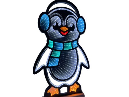 Infinity Christmas Penguin 2 With Wooden Base (15 ) For Cheap