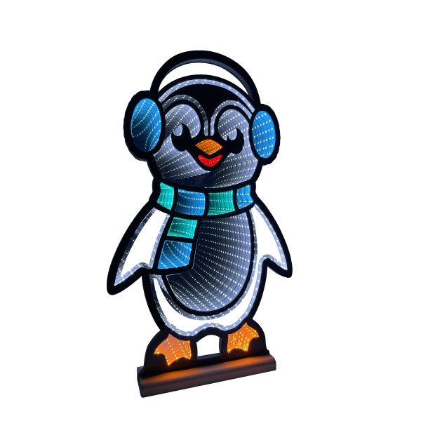 Infinity Christmas Penguin 2 With Wooden Base (15 ) For Cheap