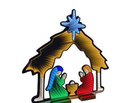 Infinity Nativity With Wooden Base (26 ) For Sale